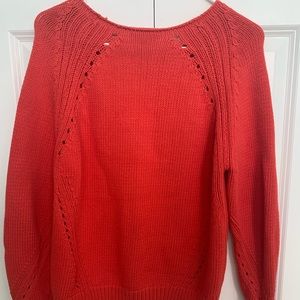 J.Crew Sweater, XS, lightly worn, dark orange